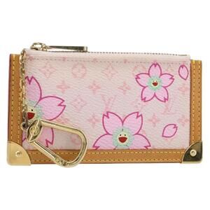 LOUIS VUITTON Monogram Cherry Blossom Pochette Cles Purse M92016 LV Auth 161496V